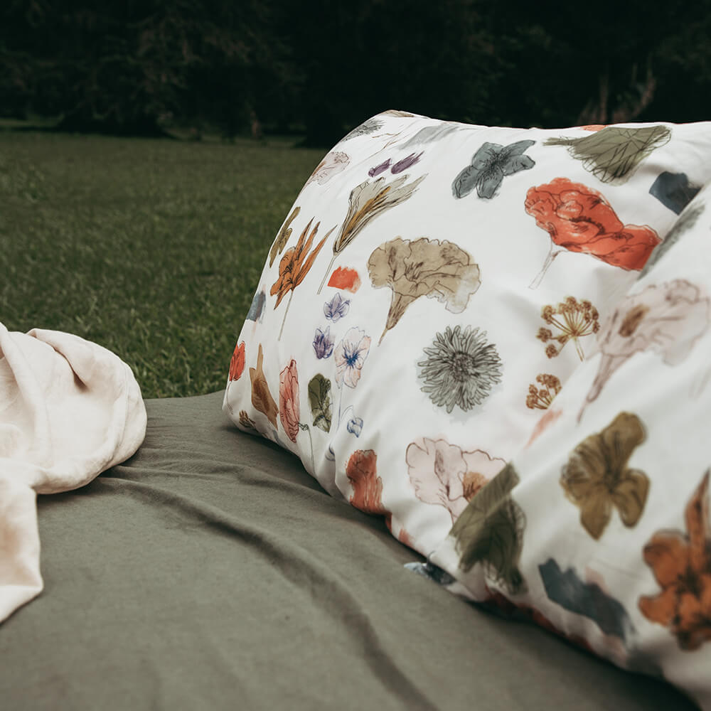 Pillowcase Pair Made with Liberty Fabric Sunday Bedding